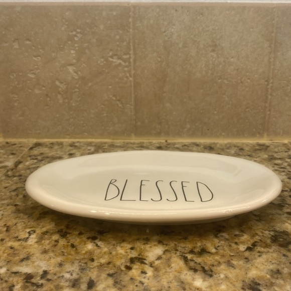 Rae Dunn Blessed Appetizer Plate - Picture 2 of 5